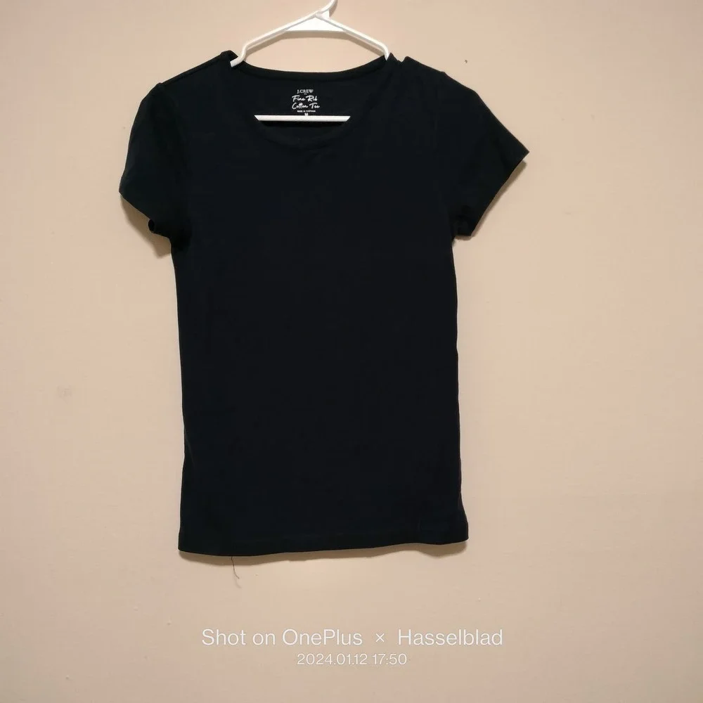 The Talbots Tee Pima Cotton Size Small Navy blue - Picture 2 of 6